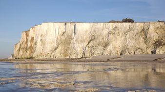 charming cliff sea