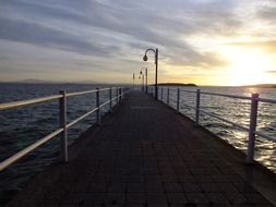 pier stretching into the ocean
