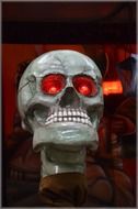 glowing skull for halloween