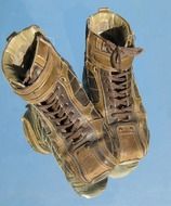 old hiking shoes