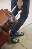 tourist with a suitcase