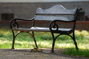 vintage wooden bench outdoor