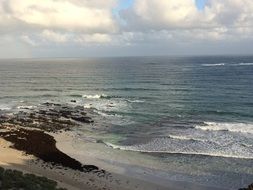 sea waves on a beach