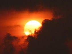 sun fireball sunset