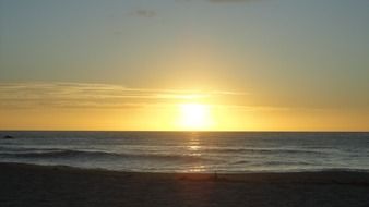 relaxing sunset afterglow
