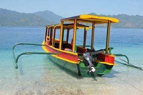tourist boat in Bali
