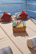 picnic on a yacht