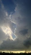 sunlight breaks through the clouds