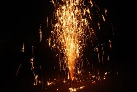 sparkling fireworks as a holiday