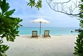 Maldives beach resort