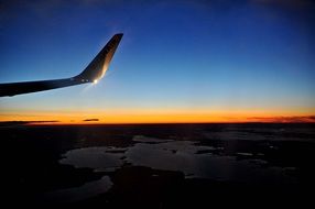 Sunset from the airplane