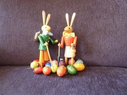 easter bunny wood toy