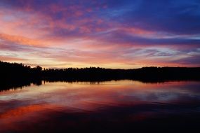 evening sunset in Sweden