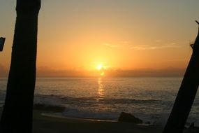 tropical sunrise over cabo san lucas