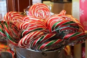 Colorful Christmas candies