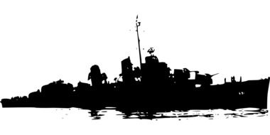 painted warship