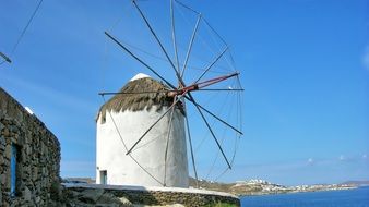 very beautiful windmill, mykonos