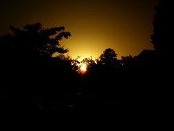 amazing orange sky