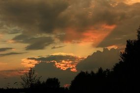 unimaginable sunset evening