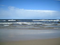 waves near the shore of the Baltic Sea