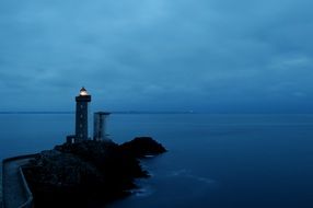 lighthouse seashore evening time