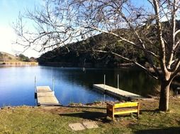 jetty on the lake
