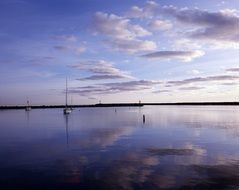 landscape of the vessels on a water