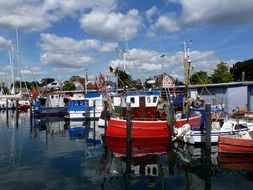 port with boats on the Baltic Sea