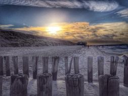 silent beach in Domburg