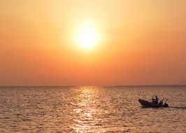 awesome fishing boat on a sea