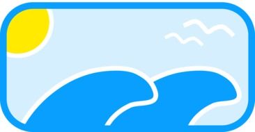 wonderful ocean waves drawing
