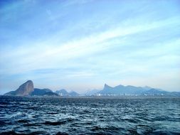 view from the bay to rio de janeiro in Brazil
