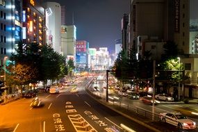 tokyo city night view travel tourism