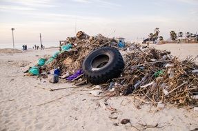 beach trash