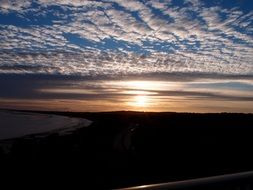 sunset over hessle foreshore