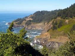 panorama of the pacific coast in oregon