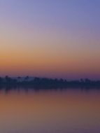 pastel sunset over the Nile River in Egypt