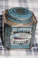 old brand tin