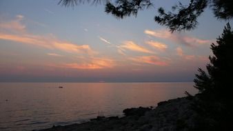 fishing boat evening sunset