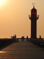 sea lighthouse at the pier