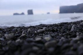 charmingly beautiful black beach, iceland