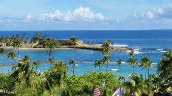 beautiful tropical coastline, puerto rico