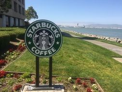 starbucks coffee shop on the beach