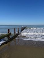 beach of seaside resort shanklin