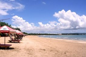 Sandy beach in indonesia