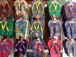 colorful beach flip flops for sale