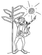 tourist drawing