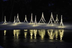 very beautiful lights reflection