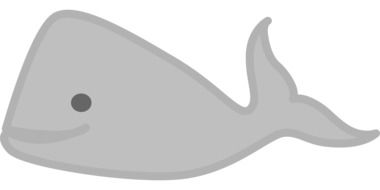 whale sea animal cartoon drwing