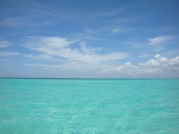 azure Caribbean sea